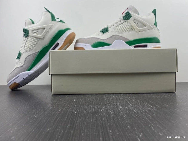 Rep Onekick Green Air 4 SB Pine DR5415-103 Nike Jordan x 0703